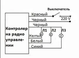 Как подключить люстру на пульте управления?